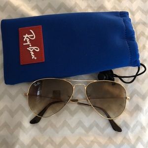 Golf and brown authentic ray ban aviators